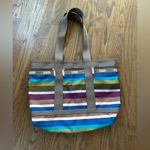 LeSportsac tote, striped